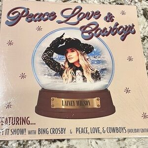 EXCLUSIVE Lainey Wilson Peace Love & Cowboys Holiday Edition Vinyl
